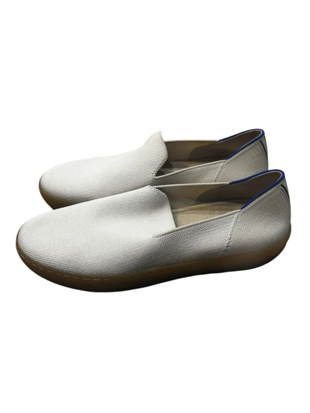 ROTHY'S The Original Slip On Sneaker White/Ivory size 9.5 Loafers Athleisure